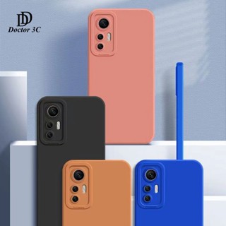 เคสซิลิโคนนิ่ม TPU ขอบตรง สีพื้น สำหรับ Xiaomi Mi 12 12s Ultra 12T Pro Lite 4G 5G