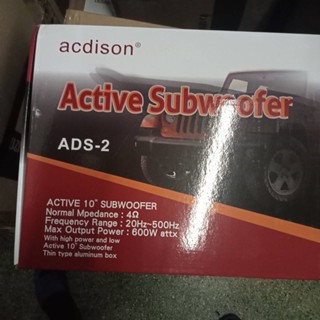 ACDISON  SUBBOX 10 นิ้ว 600 watts