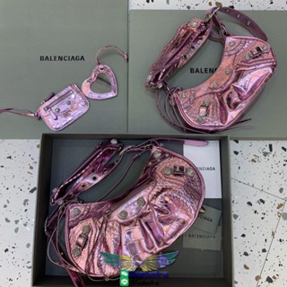 Balenciag Leboy cagoole embossed underarm hobo bag baguette luxury shoulder zipper saddle bag