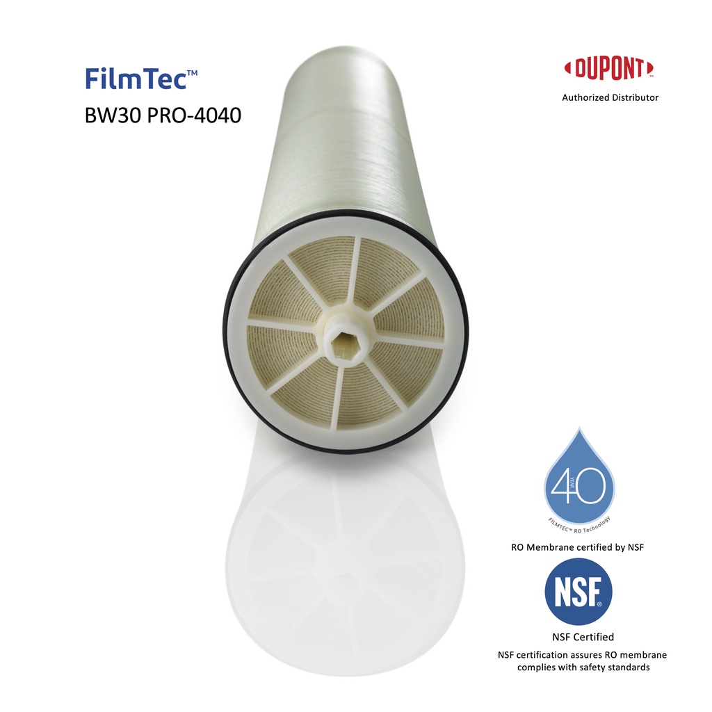 DuPont ™ FilmTec ™ ไส้กรองน้ำ RO Membrane BW30 PRO-4040 (BW30-4040 New Model)