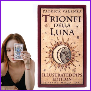 ไพ่ทาโรต์ เกมกระดาน Trionfi Della Luna Tarot Decks Future Telling Table Game สําหรับผู้เริ่มต้น วัยรุ่น notath