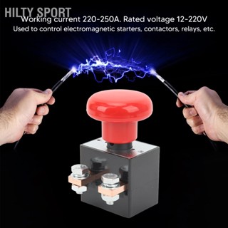 Hilty Sport สวิตช์ปุ่มกดหยุดฉุกเฉิน กันน้ํา Ip67 220‐250A 12‐220V 50 มม. สําหรับยานพาหนะ รถยก