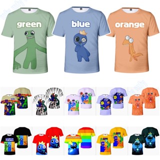 เสื้อยืดแขนสั้นลําลอง พิมพ์ลาย Roblox Rainbow Friends สําหรับเด็กผู้ชาย และเด็กผู้หญิง