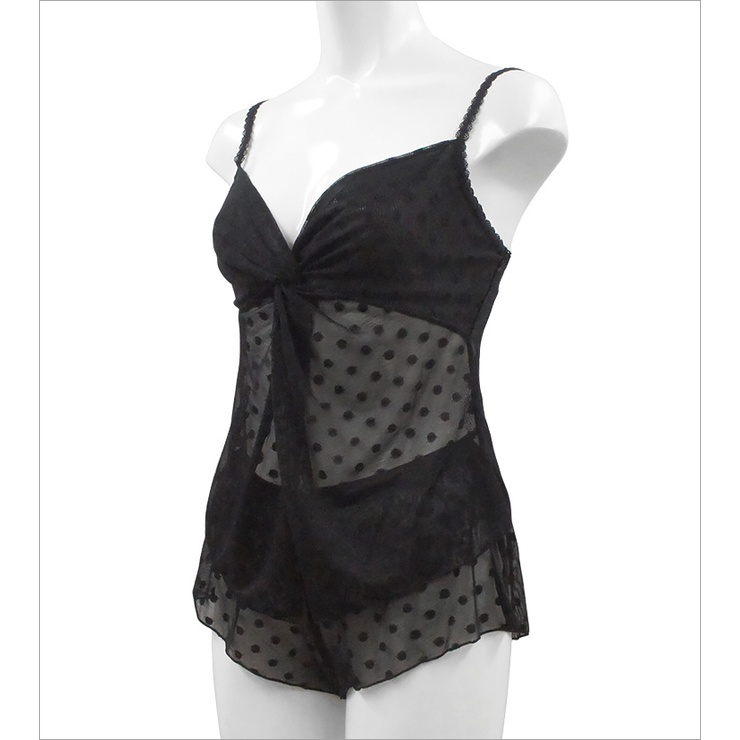 Annebra ชุดนอน สายเดี่ยว ผ้าลูกไม้ และกางเกงเข้าเซต Lace Babydoll Nightdress Set รุ่น AN8-725