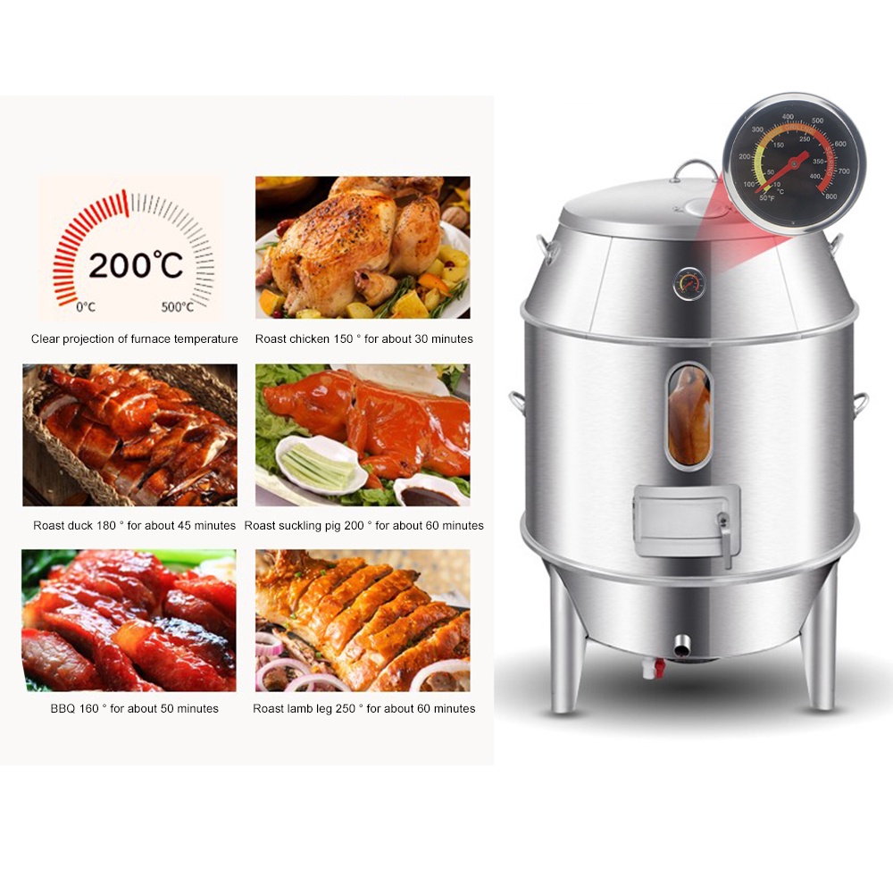 Diymore เครื่องวัดอุณหภูมิ สเตนเลส บาร์บีคิว กระจกทนความร้อนสูง ควบคุมอุณหภูมิได้อย่างแม่นยํา - รูปที่ 6