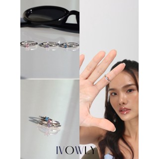 ivowly-Dot ring แหวนพลอยกลมสี silver (กรอกโค้ด: HECVR ลด 45.-)