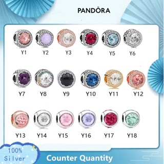 Pandora จี้ลูกปัดคริสตัล เงินแท้ 925 รูปมัราโน่ สีแดง สีม่วงเข้ม เครื่องประดับ m1022