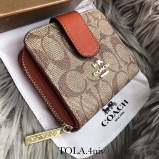 กระเป๋าสะตางค์ใบเล็ก กระเป๋าสตางค์ใบสั้น coach 2in1 สินค้าพร้อมส่ง✨