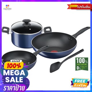 TEFAL ชุดกระทะเคลียร์คุก 5 ชิ้น B266S595TEFAL CLEAR COOK 5 PCS B266S595