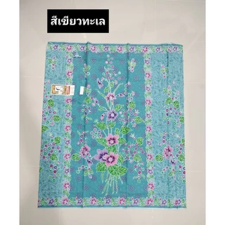 ผ้าถุงตรา เจ้าหญิง ซุปเปอร์ RATNA DEWI #37583 ลายดอกเฟื่องฟ้า คอตตอนแท้ 100% สีหวานสวย เย็บเสร็จแล้ว ขนาด 2 เมตร
