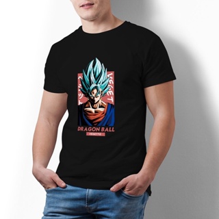 เสื้อคู่ Bandai Vegeta เสื้อยืดดราก้อนบอลเย็นเสื้อยืดคอลูกเรือพิมพ์ 100 เสื้อทีเชิ้ตผ้าฝ้ายน่ารักเสื้อยืดด้านบนเดิมผู้ชา