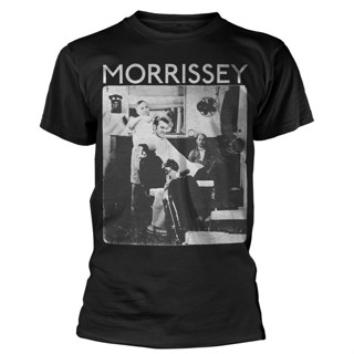 เสื้อยืดผ้าฝ้ายพิมพ์ลายแฟชั่น ขายดี เสื้อยืดลําลอง แขนสั้น พิมพ์ลาย Morrissey Barber Shop OAnafj73BIilmj77 สไตล์คลาสสิ