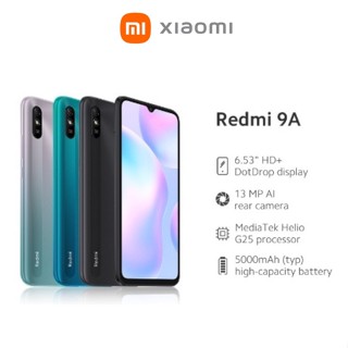 ราคาXiaomi Redmi 9A Ram2 Rom32 ประกันศูนย์ไทย15เดือน