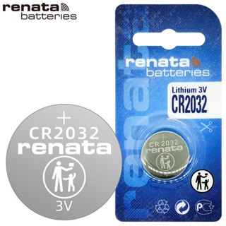 Renata ถ่านกระดุม CR2032/CR2025/CR2016 แพค1ก้อน(ของแท้)