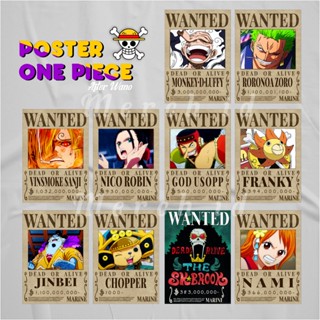 โปสเตอร์อนิเมะ One PIECE AFTER WANO Bounty Luffy, Zoro, Sanji, chopper, Franky, Usop, Nami, Brook, Robin