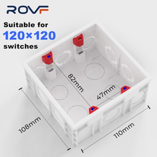 Rovf เทปคาสเซ็ต 120x120 มม. 4X4 อุปกรณ์เสริม สําหรับสวิตช์ไฟ