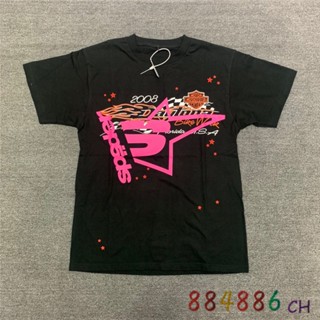 【ใหม่】Young Thug Sp5der 555555 เสื้อยืดผู้ชายผู้หญิง 1:1 คุณภาพสูงการพิมพ์สองด้านแขนสั้น T เสื้อ Sp5