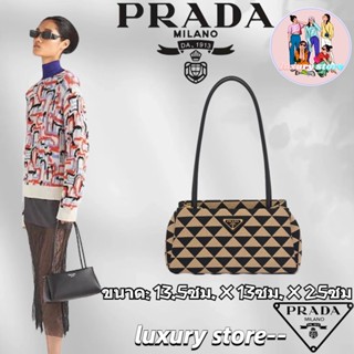 💖👜PRADA  ปราด้า  กระเป๋าถือหนังขนาดเล็ก/กระเป๋าสตรี/กระเป๋าสะพายข้าง/กระเป๋าสะพายไหล่/รูปแบบล่าสุด/การจัดซื้อยุโรปแท้ 10