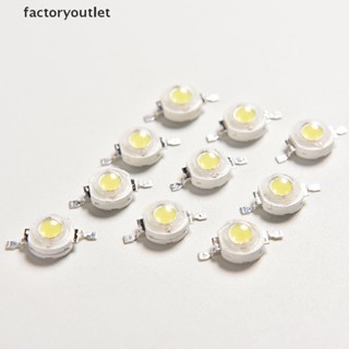 Flth ลูกปัด SMD LED 1W สีขาวบริสุทธิ์ 10 ชิ้น