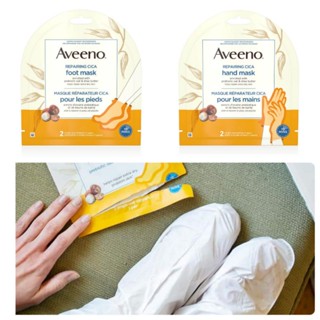 AVEENO®REPAIRING CICA MASK มาส์กสำหรับมือ / เท้า