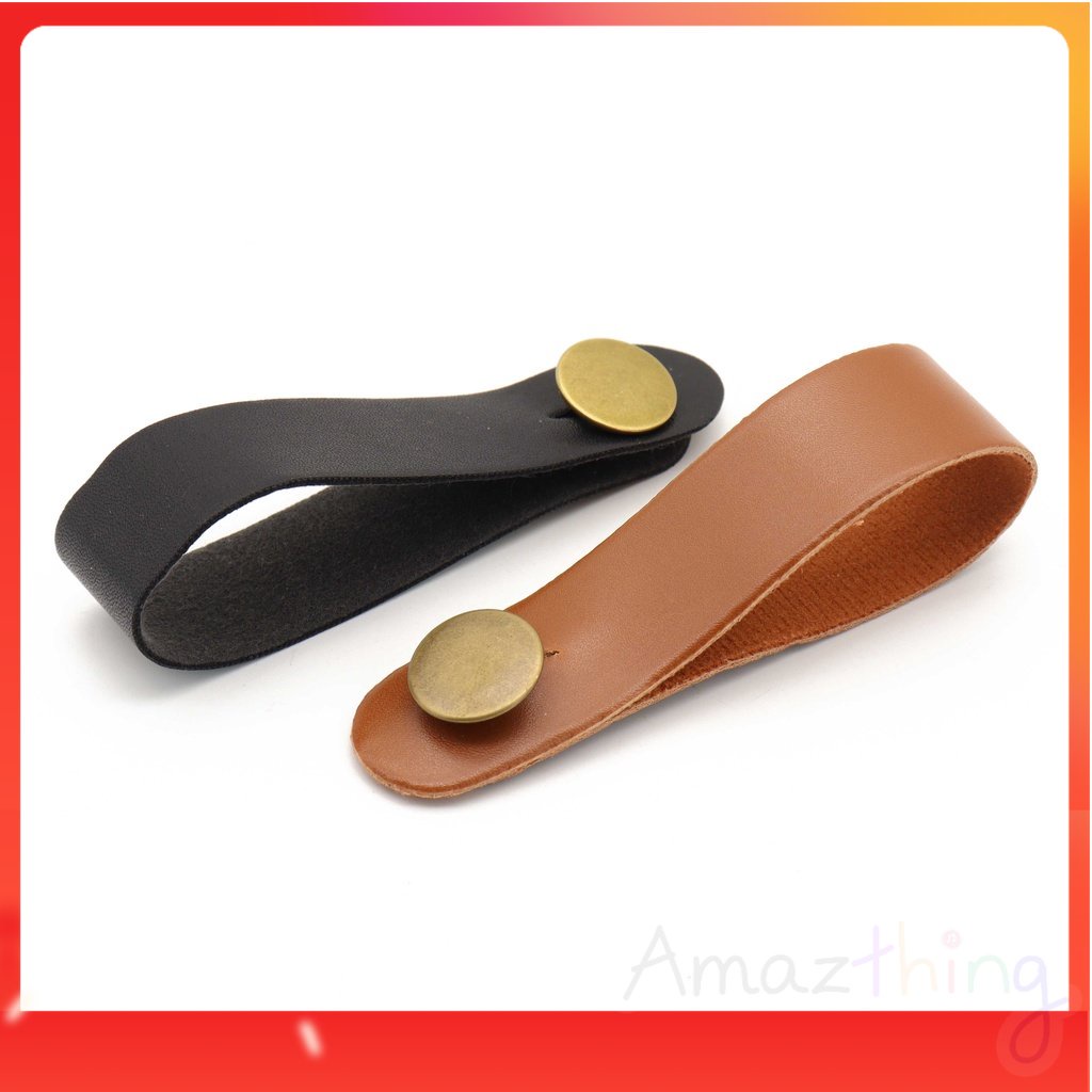 อะแดปเตอร์ Amazthing Leather Headstock Leather Headstock Mulin Cap带扣 | คล้องคอผูก | กีตาร์ อูคูเลเล่ เบส