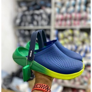 Crocs Literide Clog รองเท้าแตะลําลอง สีพื้น