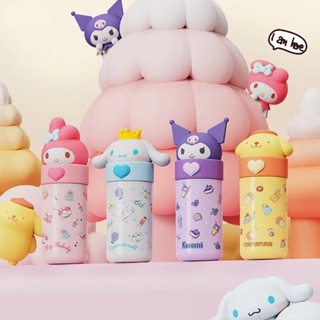 Sanrio กระติกน้ําร้อน สเตนเลส 350 มล. แก้วน้ําสเตอริโอ ตุ๊กตา แบบพกพา