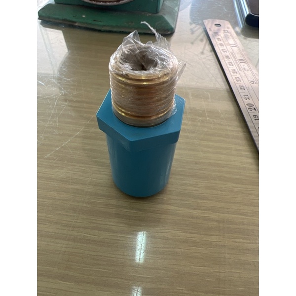 ต่อตรงเกลียวนอกทองเหลืองขนาด 4 หุน
