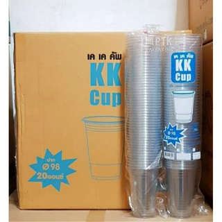 [ครึ่งลัง 500 ใบ] แก้ว PET KK Cup / 3A ทรงสตาร์บัค แก้ว PET 16, 20, 22 ออนซ์ ปาก 98 ใส ทรงสวย