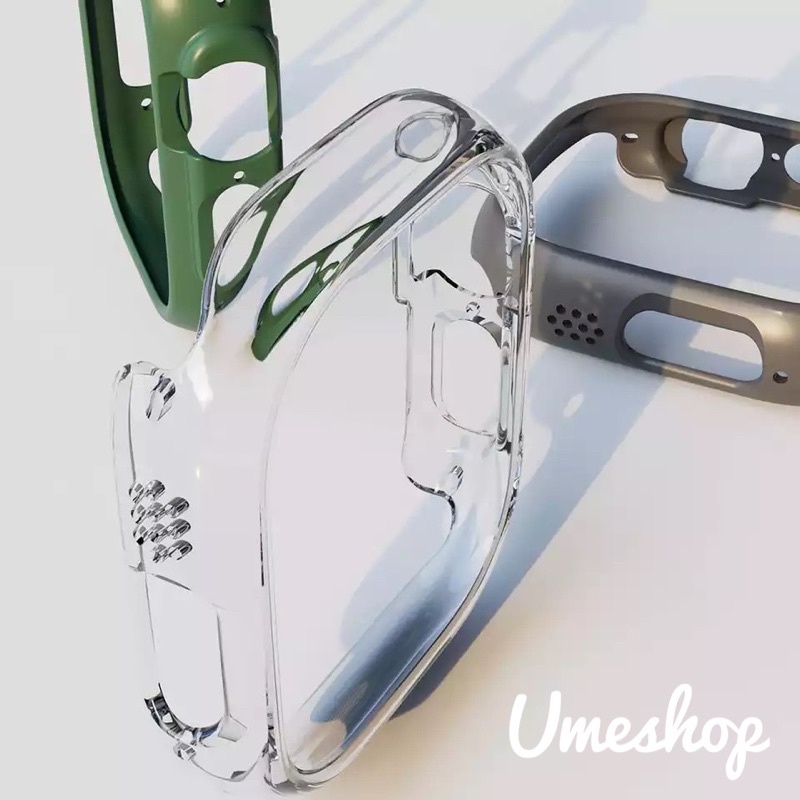 เคสกันชน กรอบ PC แบบแข็ง ไม่มีตัวป้องกันหน้าจอ สําหรับ Apple Watch Series 8 Ultra 49 มม.