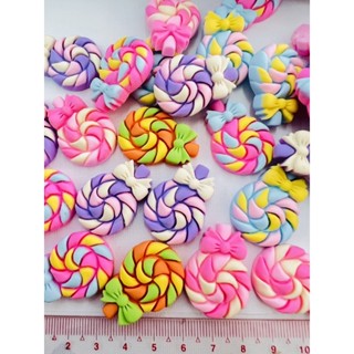 เรซิ่นขนม คุกกี้ ไอศกรีม สีสวยน่ารักจัง(เลือกแบบ)10ชิ้น ขนาด2-2.5cm
