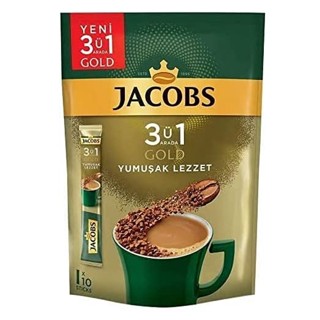 กาแฟ Jacobs Gold 3 in 1 จำนวน 10 ซอง สัญชาติเยอรมัน สินค้าคุณภาพจากประเทศตุรกี (พร้อมจัดส่ง)