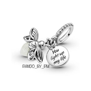 (พร้อมส่ง) Pandora  Charm ติ้งหิ่งห้อยเรืองเเสงได้ ชาร์มPandora ของเเท้100%