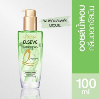 Loreal Elseve Extraordinary Botanical Jasmine Oil Infusion Fragance Hair Oil ลอรีอัล เอลแซฟ ออยล์น้ำหอมบำรุงผม 100 มล.