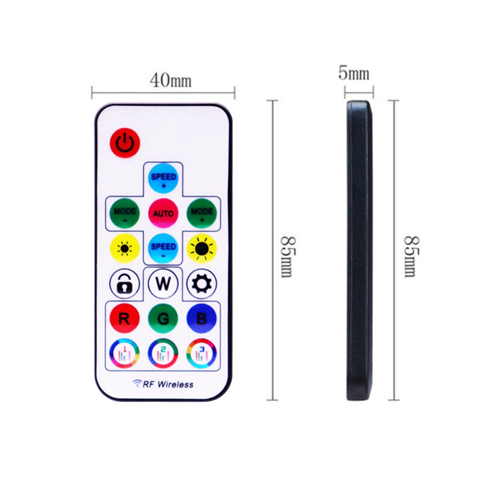 Led Strip Light Music Controller MINI 17Keys RF รีโมทคอนโทรล 370 โหมดสําหรับ WS2812B WS2811 RGB DC/USB 5-24V ราคา ถูกที่สุด ดีลบีเคเค แกลเลอรีภาพที่ 2