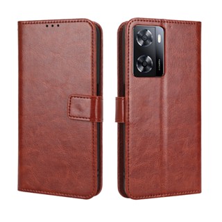 เคสสำ OPPO A77S Case Flip PU Leather Phone Casing OPPOA77S คสโทรศัพท์มือถือ Back Cover