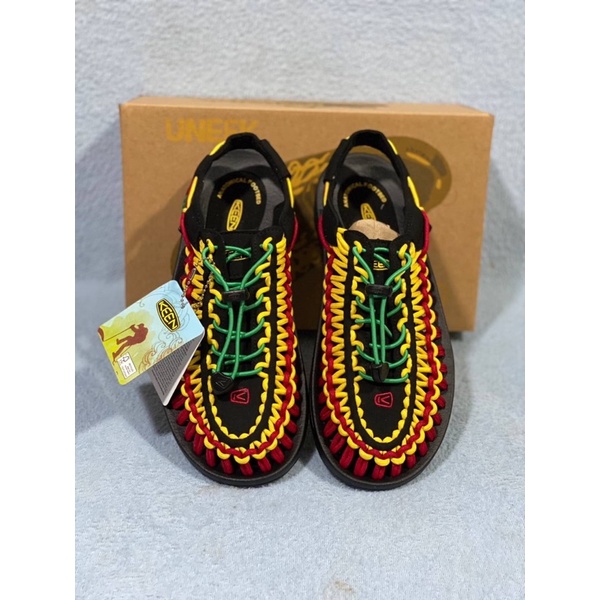 【Logo with KEEN】(งานเทียบแท้) รองเท้ารัดส้น ชาย หญิง (มีกล่อง)เชือกถักสาน รองเท้าเดินป่า