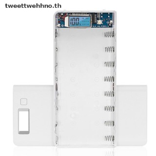 Tweettwehhno กล่องชาร์จไฟฉาย USB คู่ 8x18650 DIY TH