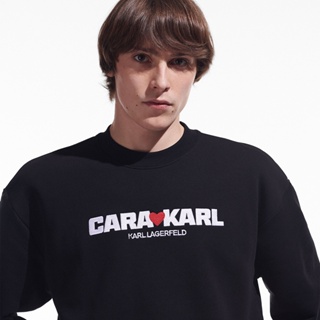 Karl Lagerfeld - CARA LOVES KARL SWEATSHIRT 226M1860 เสื้อสเวทเตอร์