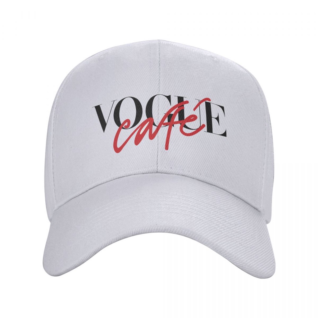 ใหม่ที่มีอยู่ Vogue (1) หมวกเบสบอลผู้ชายผู้หญิงแฟชั่นโพลีเอสเตอร์สีทึบหมวกปีกโค้ง Unisex Golf Runnin
