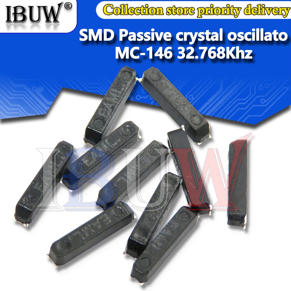 10PCS SMD Passive คริสตัล osciler MC-146 32.768KHz 12.5PF 7.0*1.5 มม. resonator