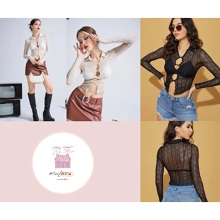 SHEIN เสื้อครอปเทนรด์y2k (Per order )