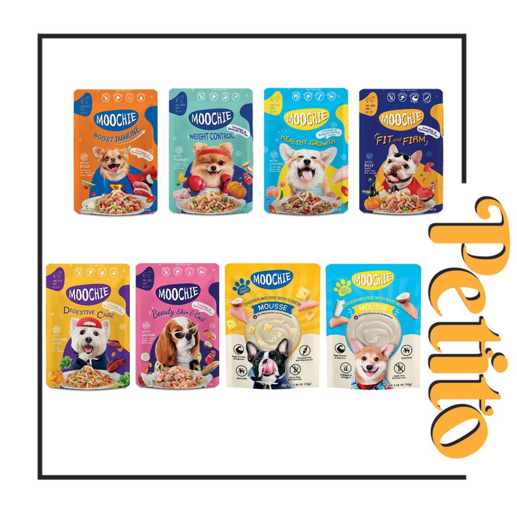 Moochie Dog Pouch 70g- อาหารเปียกสําหรับสุนัข