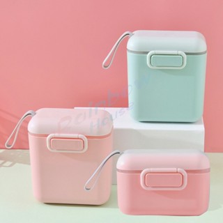 Rainbow กล่องเก็บนมผงสำหรับเด็กทารก กระปุกใส่นมผงมีที่เก็บช้อน Milk powder bucket