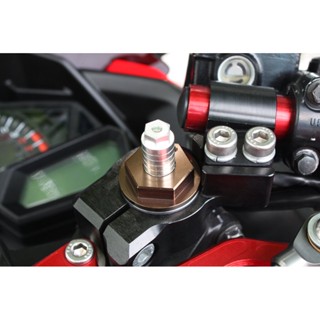 อะไหล่ ชุดปรับหัวโช๊คปรับระยะได้ สำหรับ Ninja250 08-10 Ninja250-300 วัสดุอลูมิเนียมเกรด 6061 T651(65)