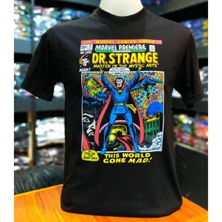 เสื้อยืดMarvel_ลิขสิทธิ์แท้ลายDr.Strangeสีดำ.(mvx-033)