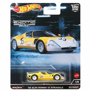 Hot Wheels Premium Car Culture 2022 "Exotic Envy" 1969 Alfa Romeo 33 Stradale