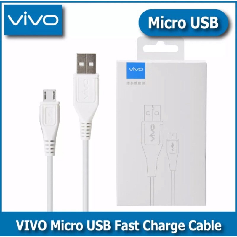 สายชาร์จวีโว่ Micro ชาร์จไว VIVO V15 V11i V11 Y20 Y17 Y15 Y12 Y11 Y91C Y93 Y95 Y85 Y83 Y81 Y71 Y55S Y53 Y31 สายชาร์จVIVO