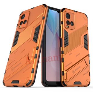 เคส Vivo Y33T Case Shockproof พลาสติกแบบแข็ง Armor Stand Phone Casing Vivo Y33T VivoY33T Back Cover