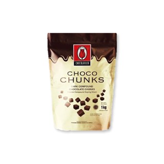 ทิวลิป ช็อกโกชังส์ ดาร์กคอมพาวด์ช็อกโกแลต 1KG TULIP CHOCO CHUNKS DARK COMPOUND